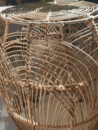 Mesa auxiliar mimbre ratán