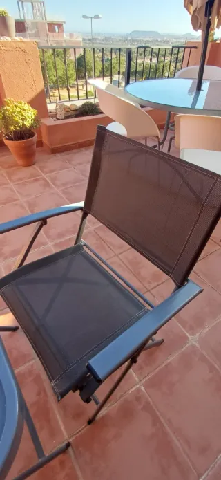 Juego Mesa y Sillas Terraza Plegables