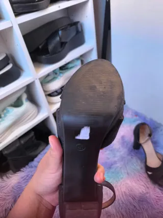 Tacones fiesta negros talla 40