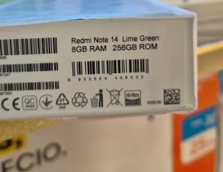 Xiaomi Redmi Note 14 256GB Verde