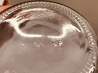 Damajuana de vidrio transparente