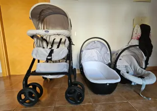 Carrito Chicco 3en1: Capazo + Silla de Coche