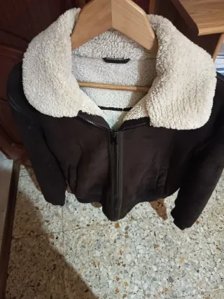 Cazadora Zara hombre marrón forrada