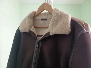 Cazadora Zara hombre marrón forrada