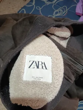 Cazadora Zara hombre marrón forrada