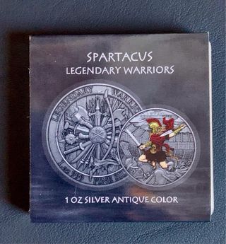 ONZA PLATA COLOR SPARTACUS - LEGENDARY WARRIORS