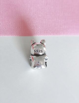 CHARM PERRO BULLDOG RAZA PARA PULSERA PANDORA CAJA