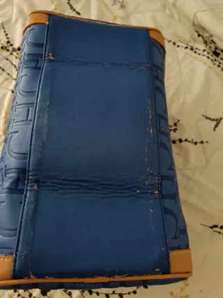 Bolso Carolina Herrera CH Azul Marrón.