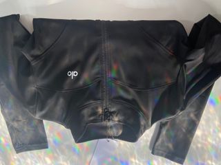 Alo Yoga Sudadera Cremallera Talla S Negra