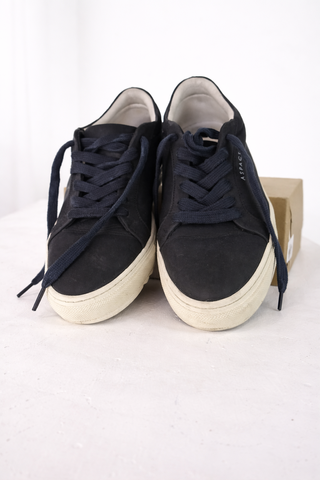 Zapatillas Aspact Cuero Negras Blancas