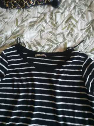 Blusa Rayas Manga Larga Mujer Talla M