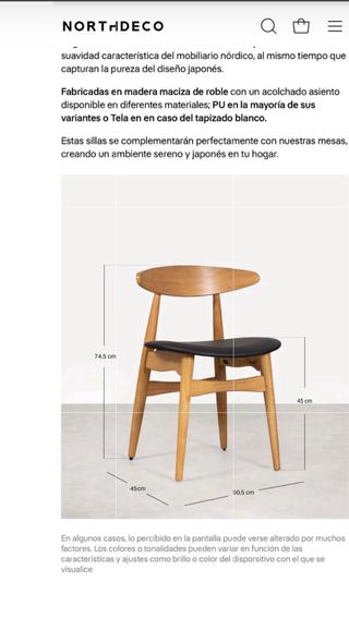 8 Sedie Nordiche in Legno di Rovere Nero