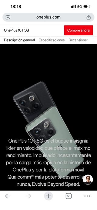 OnePlus 10T 5G 128GB 8GB RAM