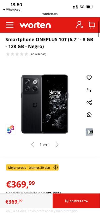 OnePlus 10T 5G 128GB 8GB RAM