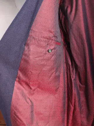Abrigo marinero cruzado de  lana hecho a mano XL