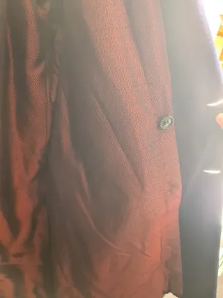 Abrigo marinero cruzado de  lana hecho a mano XL