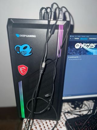 PC Gamer Deep Gaming Negro y Multicolor Ryzen 7