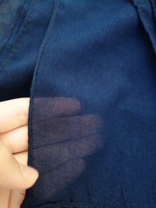 Vestido largo niña azul con belo