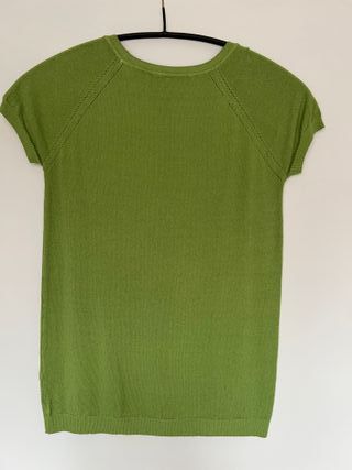 Antonello Camiseta y cárdigan verde
