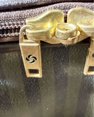 Conjunto Maletas Vintage Marrón Rayas