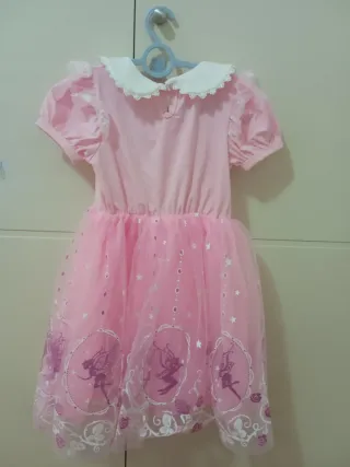 Disfraz Princesa Niña Rosa Tulle Estrellas