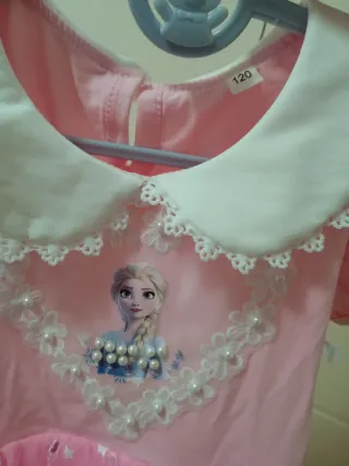 Disfraz Princesa Niña Rosa Tulle Estrellas