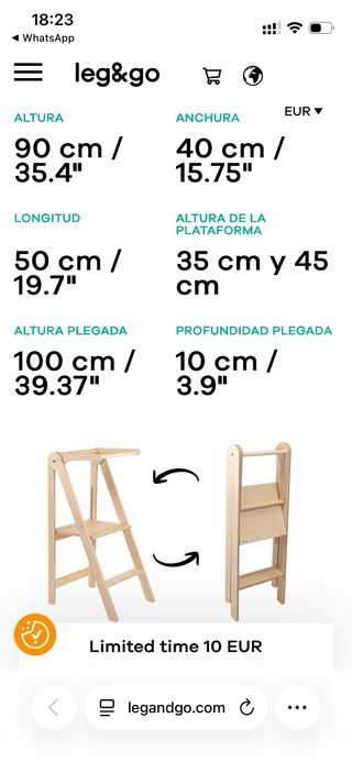 Torre de aprendizaje madera leg&go