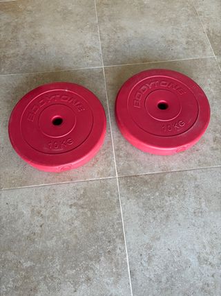 Discos de musculación Bodytone 10kg (2 unidades)