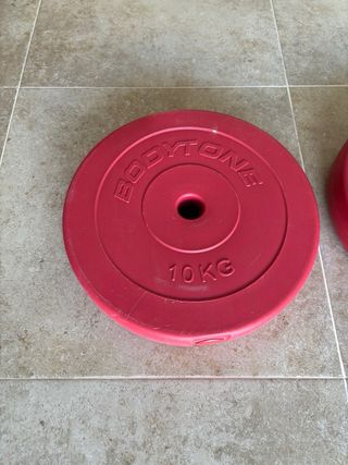 Discos de musculación Bodytone 10kg (2 unidades)