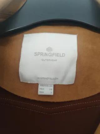 Cazadora Biker Ante Marrón Springfield