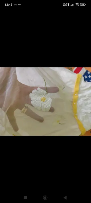 Vestito bambina bianco con fiori