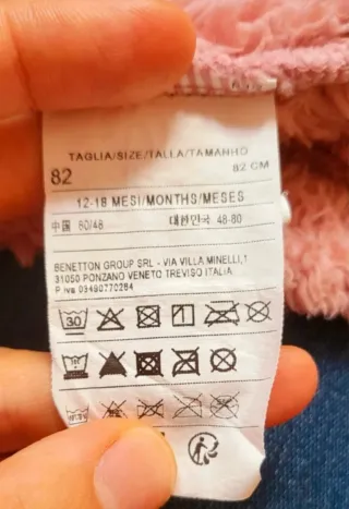 Casaco Benetton 12-18 meses