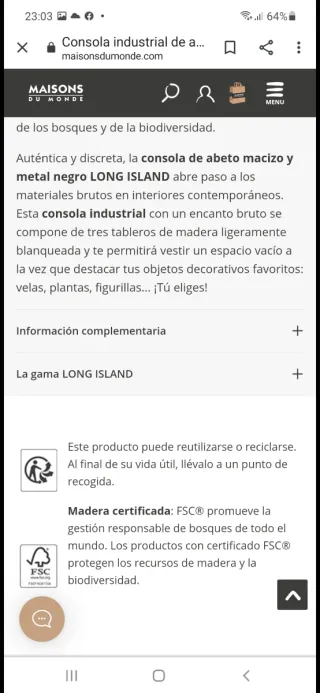 Mueble Estantería Maisons du Monde