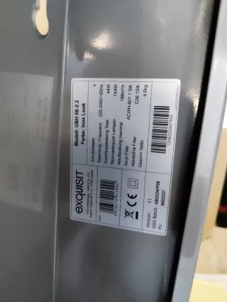 Campana extractora Exquisit 60cm. plana, NUEVA