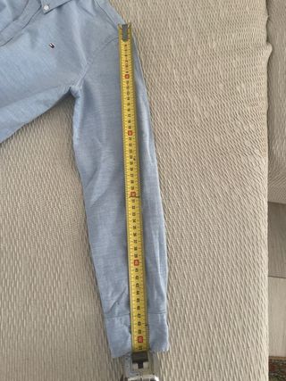 Camisa Tommy Hilfiger niño manga larga azul