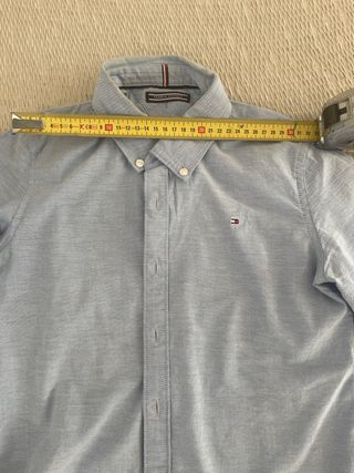 Camisa Tommy Hilfiger niño manga larga azul