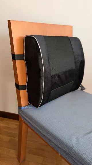 Cojín lumbar ergonómico ajustable, memory foam
