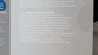 Cojín lumbar ergonómico ajustable, memory foam