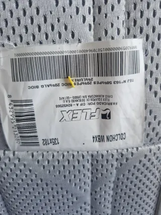 Colchón viscoelástico flex 135x182