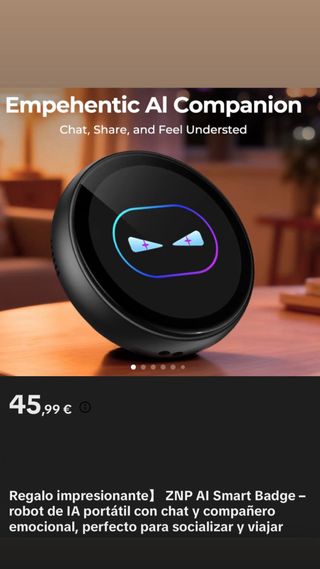 ZNP AI Smart Badge - Compañero Emocional