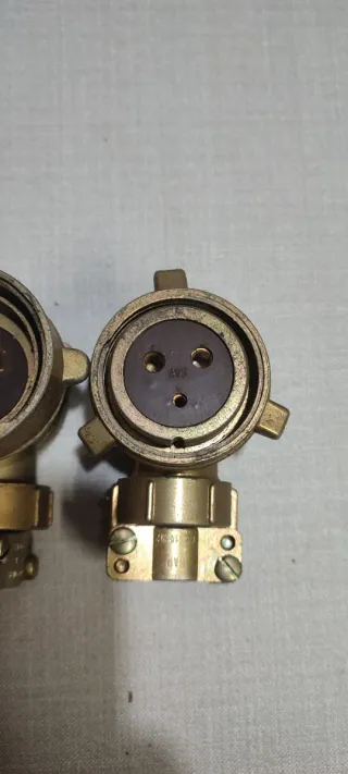 2 Conectores 3 Pines Uso Militar/Industrial. S.A.P
