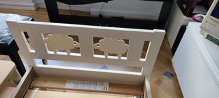 Cama infantil IKEA KRITTER blanca 70x160