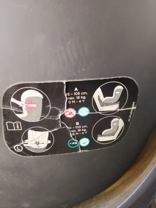 Silla de coche giratoria negra