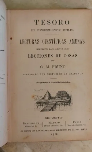 Dos libros antiguos de Ciencias