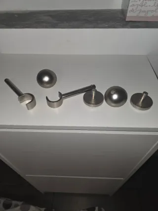 Cortinas y barra con soportes