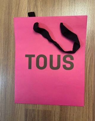 LOTE CAJAS Y BOLSAS TOUS ROSA Y NARANJA