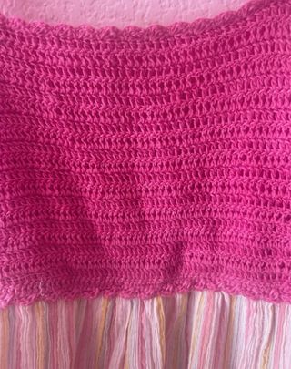 Vestido verano niña crochet rayas