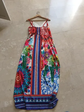 Vestido largo estampado verano