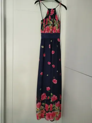 Elegante vestido largo floral