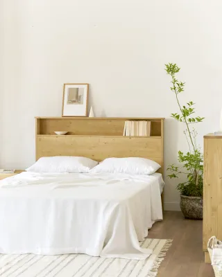 Cabecero HANNUN madera blanco